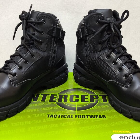 Interceptor Litefast Tactical Boots Women's Size 8.5 Zippered 6" Shaft Soft Toe - Picture 5 of 10